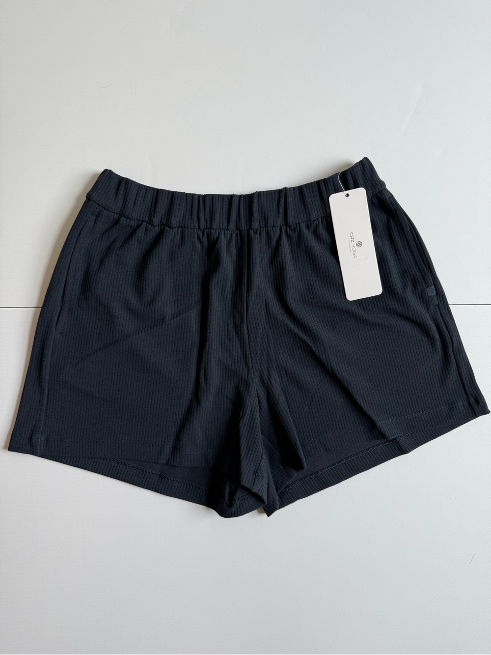 CRZ Yoga Comfy Ribbed Sweat Shorts